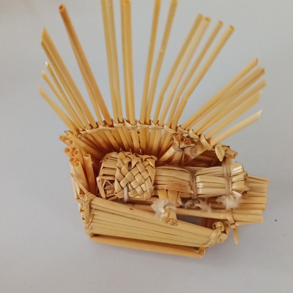 Handcrafted Straw Nativity Set Vintage EXTREMELY RARE - Picture 13 of 15